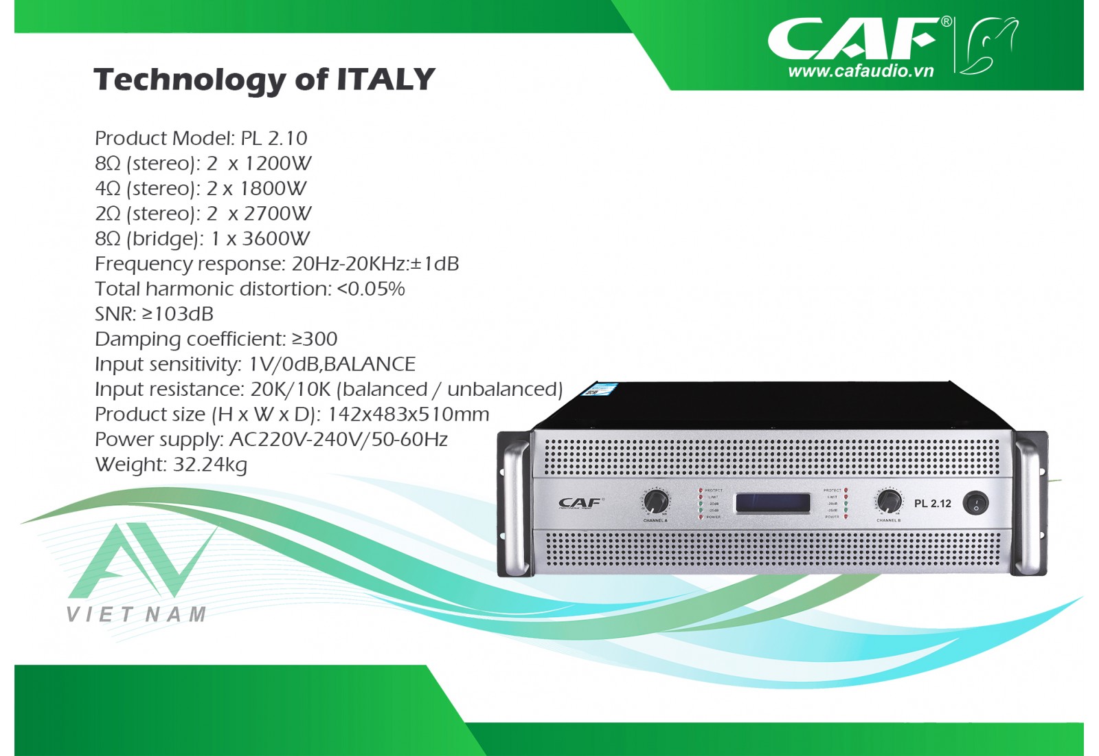 Cục công suất CAF PL-212